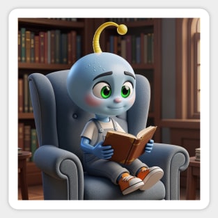 Tiko Blue - Library Guide Sticker
